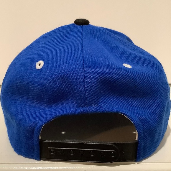 Zephyr DUKE BLUE DEVILS Mascot Embroidered Logo Hat Cap Black Snapback - Picture 4 of 8